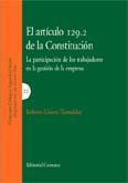 EL ARTICULO 129.2 DE LA CONSTITUCION EL ARTICULO 129.2 DE LA CONSTITUCION