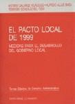 EL PACTO LOCAL DE 1999 EL PACTO LOCAL DE 1999