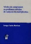 NIVELES DE COMPRENSION EN PROBLEMAS VERBALES DE... NIVELES DE COMPRENSION EN PROBLEMAS VERBALES DE...
