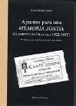 APUNTES PARA UNA MEMORIA JONDA APUNTES PARA UNA MEMORIA JONDA