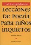 LECCIONES DE POESIA PARA NIÑOS INQUIETOS, 3ª ED. LECCIONES DE POESIA PARA NIÑOS INQUIETOS, 3ª ED.