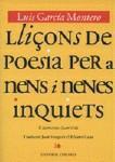 LLIÇONS DE POESIA PER A NENS I NENES INQUIETS LLIÇONS DE POESIA PER A NENS I NENES INQUIETS