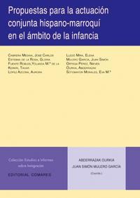 PROPUESTAS PARA LA ACTUACION CONJUNTA HISPANO-MARROQUI... PROPUESTAS PARA LA ACTUACION CONJUNTA HISPANO-MARROQUI...