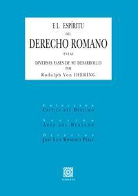 EL ESPIRITU DEL DERECHO ROMANO EL ESPIRITU DEL DERECHO ROMANO