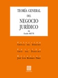 TEORÍA GENERAL DEL NEGOCIO JURÍDICO