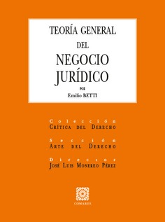 TEORÍA GENERAL DEL NEGOCIO JURÍDICO