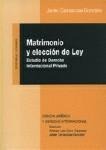 MATRIMONIO Y ELECCIÓN DE LEY