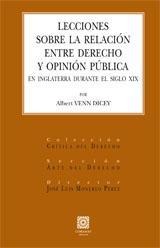 LECCIONES SOBRE LA RELACIÓN ENTRE DERECHO Y OPINIÓN PÚBLICA EN INGLATERRA DURANTE EL SIGLO XIX