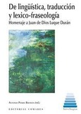 DE LINGUÍSTICA, TRADUCCIÓN Y LÉXICO-FRASEOGRAFÍA