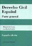 DERECHO CIVIL ESPAÑOL (PARTE GENERAL)  2ª ED.