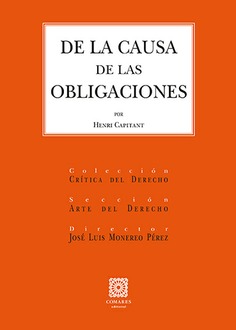 DE LA CAUSA DE LAS OBLIGACIONES