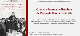 Presentación "Granada durante la dictadura de Primo de Rivera (1923-1930)"