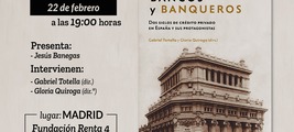 Este 22 de febrero presentamos la obra "Bancos y banqueros" en el Auditorio de la sede de la Fundación Renta 4 