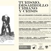 Seminario «Turismo, desarrollo urbano y crisis en las grandes ciudades andaluzas»