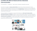 "Imaginando la Guerra Fría desde los márgenes" entre los libros de 2023 en historia de las relaciones internacionales