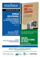 Presentación de libro: "Papeles que atrapan. (dentro del ciclo: "La Guerra Civil y el franquismo a los 50 años de la muerte del dictador: nuevas investigaciones sobre los perpetradores")